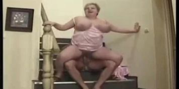 Big boob granny enjoying sex with her plumber