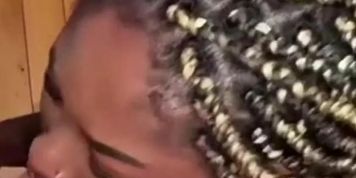 POV Deep Throat Interracial Scene