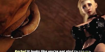 Ciri rides on Geralt dick cowgirl style - video 1