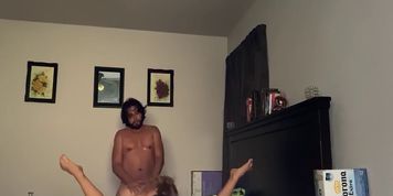Friends share cock threesome 