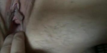 MARY STRETCHING AND  SPERM ON HER BELLY