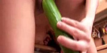 Hot Cutie Doing A Cucumber (Victoria Tiffani)