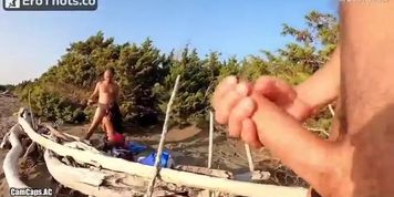 Gentlyperv - Anal Fingering And Blowjob For A Slut In Public Beach Full HD Video