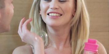 Playful Teen Lindsey Cornered In Laundry Room (Iva Zan)