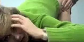 adorable blonde gets fucked from behind