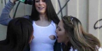 Girls Cut Nipple Holes In Shirts And Walk Around In Public