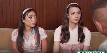 Doctor Peter Fitzwell teaches Amber Summer and Summer Renee how to share