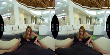 VRHUSH Fucking your yoga instructor Christiana Cinn (Alex D, Leia Christiana)