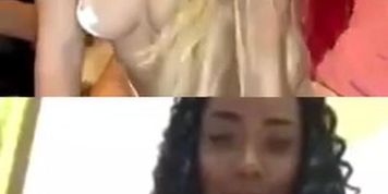 Grazi M quase pelada rebolando na live