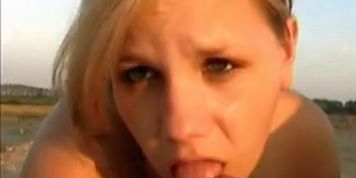 Hot Girl Sucks Cock and Gets Fucked on The Beach By TROC
