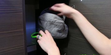 Redhead teen finger fucked
