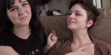 HOMEGROWNVIDEO - Hairy amateur lesbians fucking with a strapon