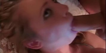 sexy woman sucks off a dick