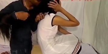 Indian Rapunzel lady Mannu extreme hair play by young man full video.. source from you tube