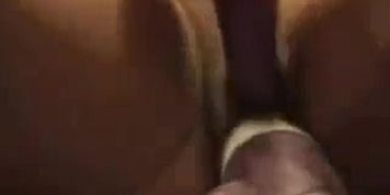Girl sticks a fat dildo up her pussy