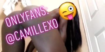 CUM FOR CAMILLE ON ONLYFANS BABYY @camillexo (EbonyFetish)