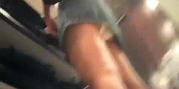 Women upskirted in jeans store
