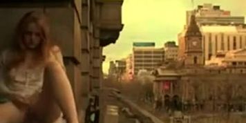Hot Girl is so Horny so She Masturbates on the Balcony