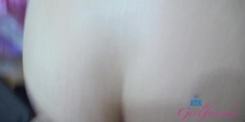 Angel Windell ride cock rough and creams on it before stroking that super hot rod POV