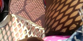 Hairy Ebony Public Upskirt Vlog