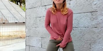 cute cam girl outdoors