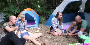 Alyssa Cole and Haley Reed feeds their sweet pussy