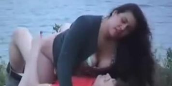 Amateur BBW in park