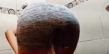 My Stepdaughter Cleaning the Bathroom Very Rich - My Stepfather Spies on Me W...