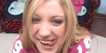 sexy blonde Amy Brooke giving a good handjob