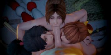 DEAD OR ALIVE SLUTS - SUCKING WHITE DICK - 10 MINUTES LOOP