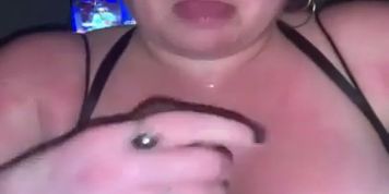 Nasty White Horny BBW Gives BBC Sloppy BJ, Eats Ass & Swallows
