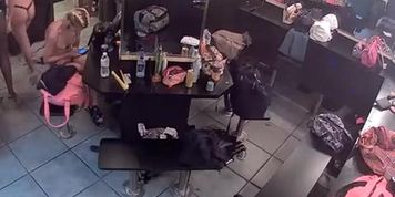 Hot strippers filmed in change room