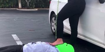 Public Foot Slave