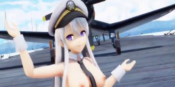 (MMD Sex Dance) Enterprise is riding cock dance (Azur Lane) (????) (Submitted by GAHO)