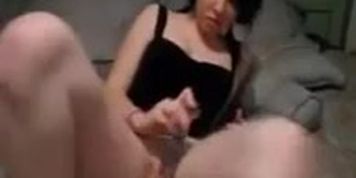 Goth Cam Girl Masturbates