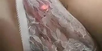 white panties and a squirt