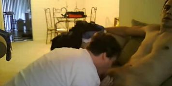 Hot str8 guy let's fag suck his dick