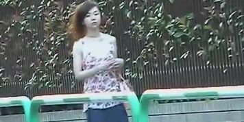 Silky slim Asian cutie gets exposed by some very creative dude