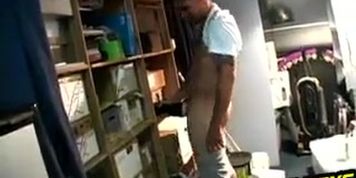 Uncut Latin hunk Carlos sticks his dick in a fleshlight (Little horny)