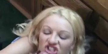 Mouth full of spit