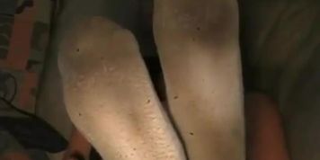 very sweaty and smelly feet