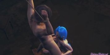 League of Legends Hentai 3D - Jinx Blowjob with POV (Uncensored) - Japanese Asian Manga anime game porn