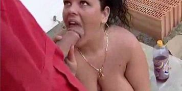 BBW fucked in public