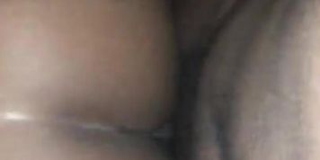 EBONY TAKES DEEP BACKSHOTS !