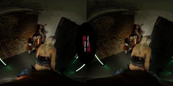 KKM, AS - VR FFFM with ebony girl anal