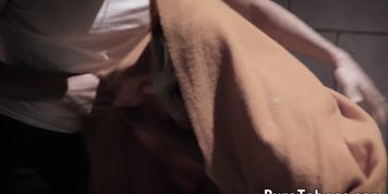 Cumthirsty teen sucking and fucking in jail