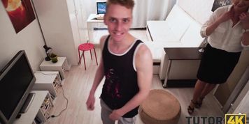 TUTOR4K. Man provides sexual pleasure to sensual woman and penetrates her