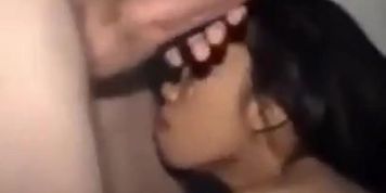 Sucking cum