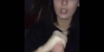 She loves to deepthroat a cock after the party