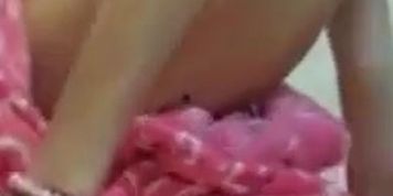 Hot blonde teen dildo ride